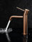 MIce - Grifo monomando de lavabo fabricado en latón - 2 vias agua Fria/Caliente - Griferia de baño para lavabo color Cobre Mate serie Brezzo BZO001-1CM
