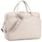 SUCIKORIO Leather Laptop Bag for Women 14 Inch, Waterproof Work Bags Ladies Briefcase Laptop Case Elegant Messenger Bag Women Fashion Computer Shoulder Bags with Adjustable Shoulder Strap, Apricot