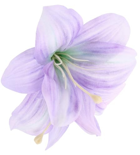 Hemobllo Lilien Haarspange mit Blumen aus Gewebe und Legierung Elegantes Hawaii Beach Style Haarschmuck für Damen für Sommerurlaub und Frühlingshaaraccessoires