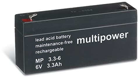 akku-net Bleiakku (multipower) MP3,3-6, 6V, Lead-Acid