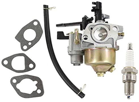 HURI Carburetor with Spark Plug for Harbor Freight Central Machinery 6.5HP Gasoline Plate Compactor 66571 69086 69738 98963 Engine