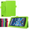 SATURCASE Case for Amazon Fire 7 2017 2019, PU Leather Flip Folding Folio Stand Protective Cover for Amazon Fire 7 2017 2019 released (7th, 9th Generation) (Green)