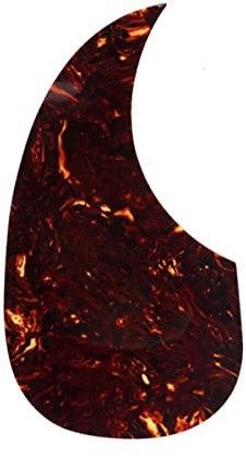 Musiclily Tränenform Akustikgitarre Pickguard Selbstklebender Schlagbrett für Martin D28 Style Folk Gitarre, Schwarz