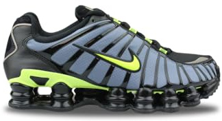 Nike Nike Shox Tl, Unisex Adult's Track & Field Shoes Track & Field Shoes, Multicolour (Thunderstorm/Volt/Black 000), 6.5 UK (40.5 EU)