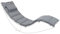 Beliani Auflage für Gartenliege Brescia Polyester 180x60x5 Grau Rechteckig UV-beständig