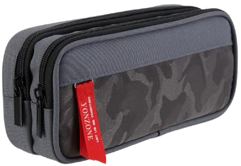 Federmäppchen Farbe Bleistiftetui Große Aufbewahrung Bleistift Tasche Handheld tragbare Büro Briefpapier Tasche Geeignet für High School College Generation Mädchen Jungen Teen Geschenk(Grau)