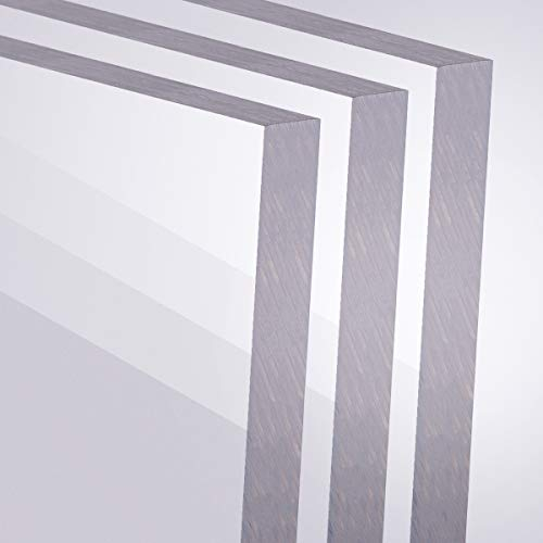 Acrylglas 2-20mm GS PMMA Transparent Glasklar Zuschnitt Scheibe Materialstärke und Größe Wählbar (10 mm, 800 x 1200 mm)