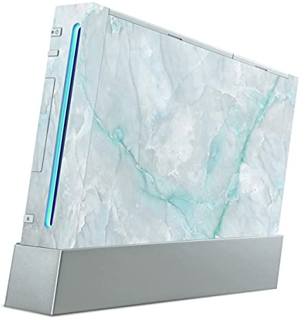 Skin kompatibel mit Nintendo Wii Folie Sticker Blau Muster Design