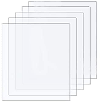 DARENYI 5 Hojas de Acrílico Transparente, 2 mm Transparente Acrílico Plexiglás para Dibujar, Imprimir, Manualidades, Marco de Fotos, etc. (7 x 5.1 pulgadas)