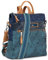 Lois - Rucksack Damen mit Anti Diebstahl Funktion, Damenrucksack Anti Diebstahl Tasche, Kleiner Rucksack Damen, Antidiebstahlrucksack Damen, Blau