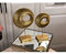 bamyum 2er-Set Sycomore Blätter Skulptur Modern Deko Wohnzimmer Schlafzimmer, Tischdeko, Schreibtisch Regal Deko Gold, Home Decor, Bücherregal Deko, Esstisch Statue Golden Deko Aesthetic Gold Figuren