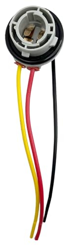 AUTOZOCO Portalampara bombillas P21 1157 5W, Soporte para bombillas P21, Casquillo P21 1157 5W, Adaptador de bombilla P21, Apto para Luz de freno P21 1157 5W, Cable 11 cm, 1 unidad
