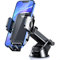 Blukar Car Phone Holder, Adjustable Car Phone Mount Cradle 360° Rotation - Upgraded Strong Sticky Gel Pad for Car Dashboard/Windscreen - One Button Release for All 4.0''-6.7'' Phones
