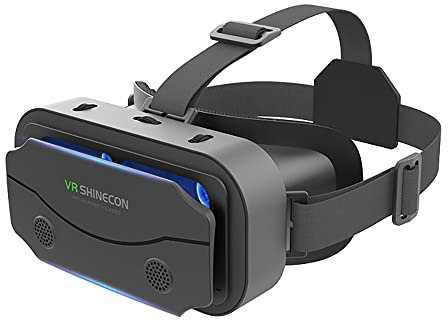 VR Headset Compatible with iPhone & Android Phone Within 4.7-7.2inch Display Screen- Universal Virtual Reality Goggles- Soft & Comfortable New 3D Glasses (G13-Black)