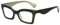 DOOVIC Occhiali da Lettura Donna 2.0 Luce Blu Quadrati Verde Scuro Occhiali da Vista/Computer con Montatura Grande