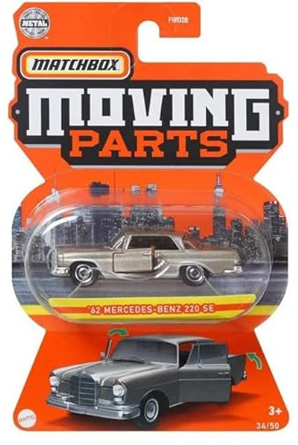 Matchbox Moving Parts '62 Benz 220 SE (Tan) 34/50