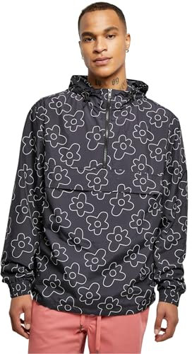 Urban Classics Herren Jacke Flower AOP Pull Over Jacket blackflower L