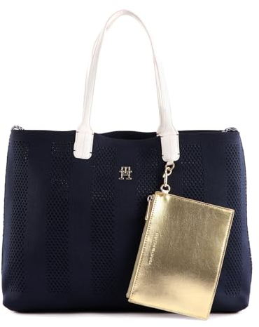 TOMMY HILFIGER Iconic Tommy Tote Knitted Space Blue