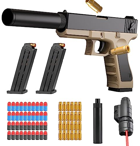 DAZZTIME Spielzeug Pistole,Schaumstoff-Blaster,Kinder Pistole,Soft Foam Bullet Blaster Toy,Schaumstoff-Blaster Toy Gun,12+ Kindergeschenke