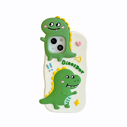 CrazyLemon Hülle Kompatibel mit iPhone 13 Pro Max, Kreatives Spaß 3D Cartoon Design Niedlich Weiche Silikon Bumper Stoßfest Schutzhüll - Sonde Dinosaurier