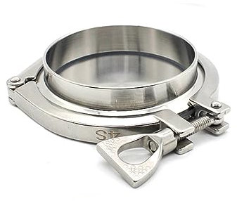 SSIMOO 1 pièces SAP 1.5 2 2.5 3 3.5 4 4.5 SS304 raccord Tri-clamp à Trois Sections Kindly (Size : 2 inch)