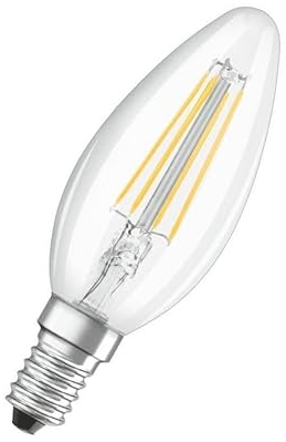 Osram 10er Pack LED Retrofit Classic B Kerzenlampe E14 5W ersetzt 40W, warmweiß 2700K 470lm dimmbar | LED Kerzenlampe | LED Candle | LED E14 | LED Kerzenform