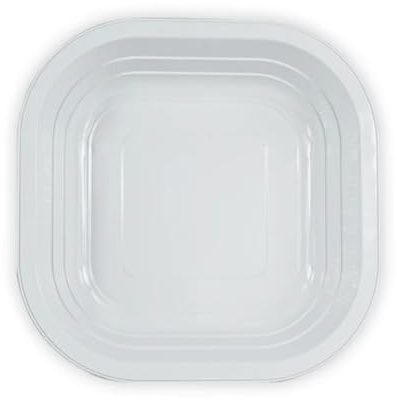 SOLEPLASTIC Piatti Alluminio Usa E Getta Quadri 25 Pz Diametro 18 Cm Piatti Monouso Riciclabili (1)