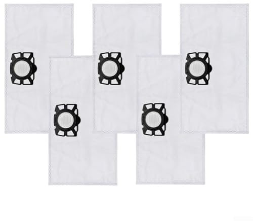 5 Pack Filter Bags for Karcher 2.863-314.0 KFI357 KA40 WD2 Plus WD3 SE4002 Robot Vacuum Cleaner Dust Bag