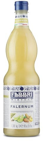 Food-United FALERNUM-SIRUP 1L FLASCHE | FABBRI Mixybar | Sciroppo | aus Ingwer Nelken Mandelpaste & Limette | fabbri 1905 cocktail bar | für Tiki-Cocktail karibische Getränke Zombie-Cocktail (4)