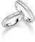 JC Trauringe aus 925 Sterling Silber | Paar-Preis Ehe-Ringe mit kostenfreier Gravur I Partnerringe Verlobungsringe 3,5 mm breit inkl. Etui-Box Herren-Ring ohne & Damen-Ring mit Zirkonia-Steinen IT16-S