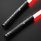 Lischwert Sabre Laser, Lightsaber,Sabres Lumineux en métal 2 en 1 connectables, 7 Couleurs RVB modifiables 3 Voix de modèles, Balancement Fluide et Effets sonores de Combat