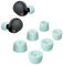 kwmobile Replacement Ear Tips Compatible with Sony WF-1000XM5 - Set of 6 - Memory Foam Eartips - Light Blue