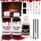 Halloween Set Maquillage à Effets Speciaux, Halloween Set de Faux Sang, Faux Sang Halloween, Ensembles de Faux Sang Maquillage Set Pour les Enfants Adultes pour l'Habillage Facial de Fête d'Halloween