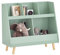 SoBuy Kinderregal mit 5 Fächern Bücherregal Aufbewahrungsregal für Kinder Standregal mit Massivholzbeine Grün BHT ca. 86x78x36cm KMB19-GR