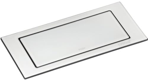 EVOline Backflip Prise de courant escamotable 2 prises avec chargeur USB-C, plastique/verre blanc mat