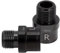 RIVDEE 1 Paar Fahrrad-Pedalverlängerung, Titanlegierung, 16mm/20 mm verlängerte Spindel, Mountainbike Pedal Extender, Schwarz