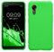 kwmobile Hülle kompatibel mit Samsung Galaxy Xcover 5 Hülle - weiches TPU Silikon Case - Cover geeignet für kabelloses Laden - Neon Grün