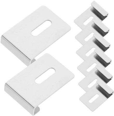 KITANDOVE 8stücke -mirror Clips Aus Edelstahl Robuste Halterung Für Rahmenlose Spiegel Sicherer Halt Und Einfache Montage Für Badezimmer Und Wohnräume