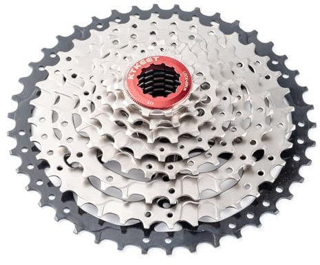 KTKEET 8 Gang Kassette 11-30T/32T/34T/36T/40T/42T/46T Mountainbike Kassette 8 Gang Fahrrad Kassette Ritzel Kompatibel mit Shimano Ultegra XT Sunrace Sram (11-42T)