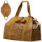 OneTigris Firewood Carrier, 2-in-1 Firewood Log Carrier Bag, Waxed Canvas Firewood Tote Carrier Extra Large Firewood Carriers with Handles for Fire Pit, Camping, Wood Stove, BBQ Barbecue