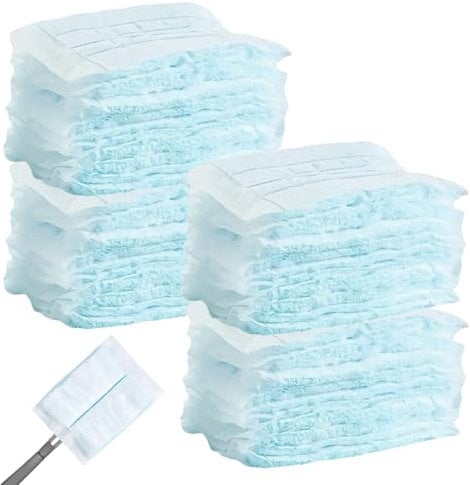 HELION 20 Pcs Flash Duster Fluffy Dusters Refills, Disposable Flash Dust Magnet Duster HeadsRemoval Refill Kit Blue Dusters Refills for Cleaning Dust Dirt Hair