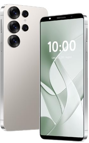 Fine Life Pro Téléphone Android déverrouillé avec Support 4G LTE - FDD TDD, écran de 6,0 Pouces, 4GB RAM + 64GB ROM/TF 256GB, Double Photo 13MP + 16MP, Double Carte SIM, 8cores CPU (700silver)