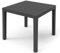 Spetebo Kunststoff Gartentisch quadratisch anthrazit - 78 x 78 cm - Campingtisch Balkon Terrasse Tisch - Balkontisch Terrassentisch Outdoor Garten Tisch wetterfest