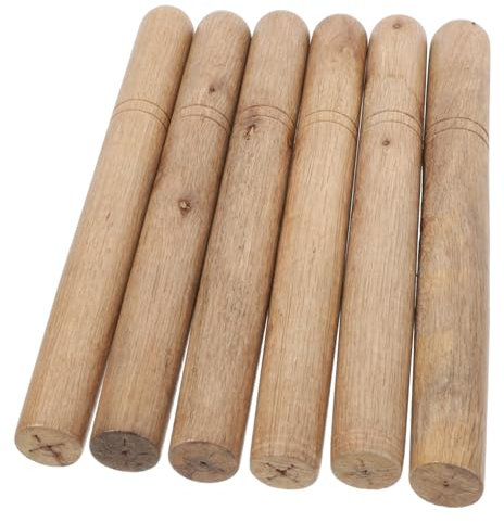 FONDOTIN 6pcs Shiba Sword Handle Wooden Handle Tool Replacement for Garden Tools Sickles Hoe