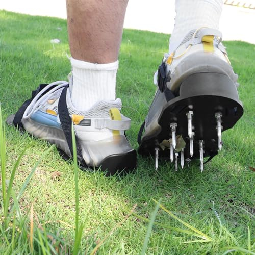 Marhynchus Scarpe Chiodate per Rivestimento di Pavimenti Epossidici Scarpe Aeratrici per Prato da Giardino con Chiodi Epossidici Autolivellanti per Cortili Giardini Parchi Paesaggi
