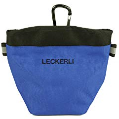 ADORRES Mit Wunschname möglich. Futtertasche, Trainingstasche, Leckerlitasche für Hunde, Futterbeutel mit Magnetverschluss und Kotbeutelfach, Leckerlibeutel Magnetic Blue Edition
