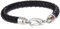 Tommy Hilfiger Jewelry Men's Braided Leather Bracelet Black - 2700510