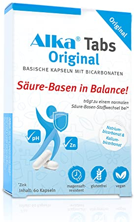 Alka® Tabs Original: Basische Kapseln mit Bicarbonaten - 60 Kapseln