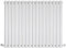 BestBathrooms - White Horizontal Double Oval Panel Radiator - 600mm x 1000mm
