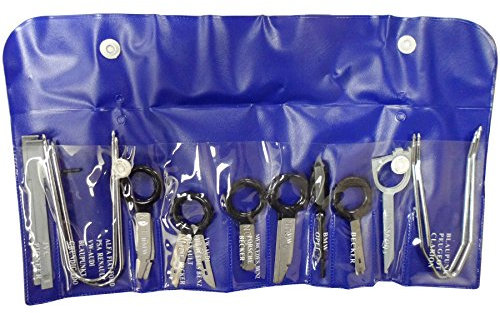toolzone AU041 Car CD Radio Stereo Removal Key Tool Set - Black (20-Piece)